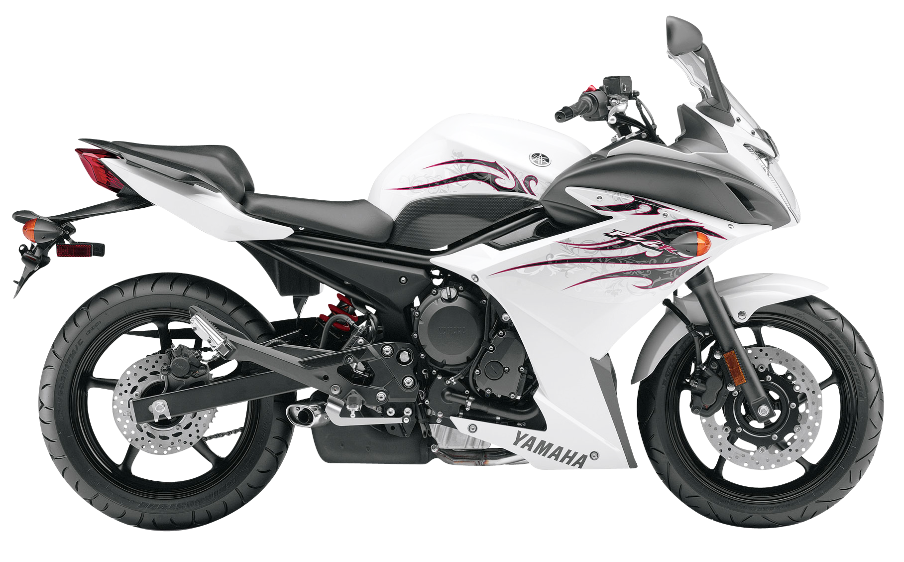 A White And Black Motorcycle
