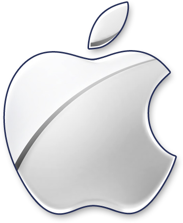 White Apple Logo Png 372 X 454