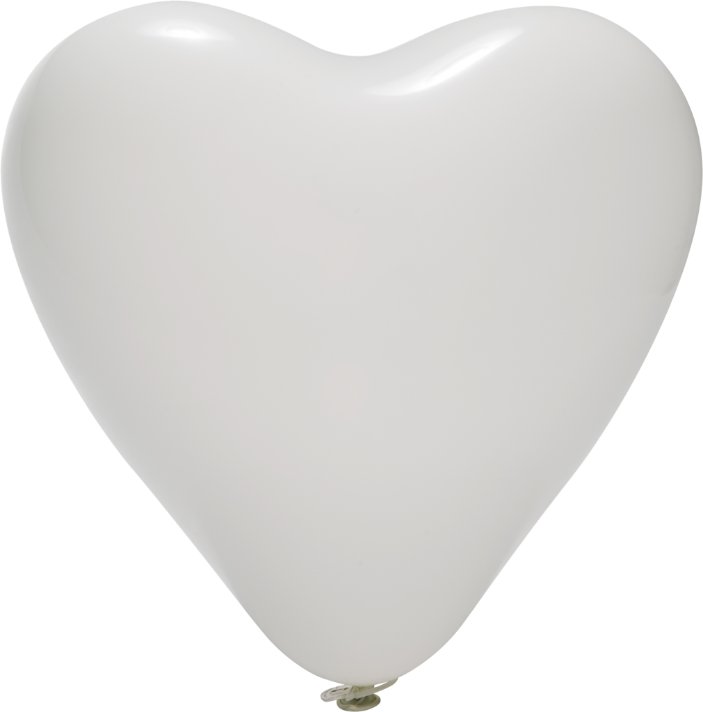 A White Heart Shaped Balloon