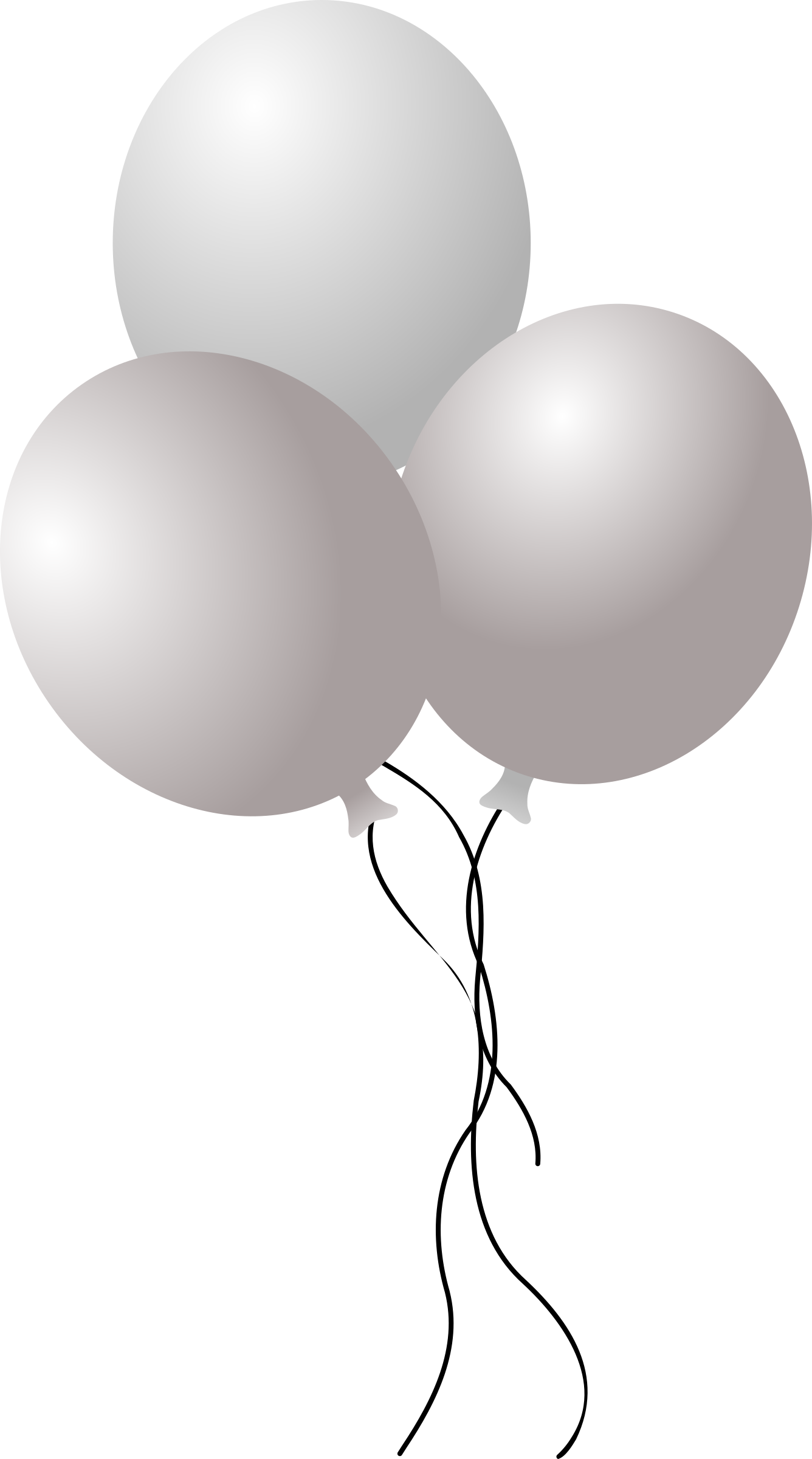 A Group Of White Balloons