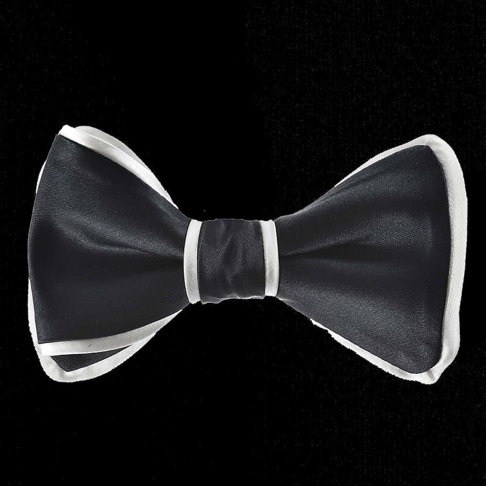 A Black And White Bow Tie