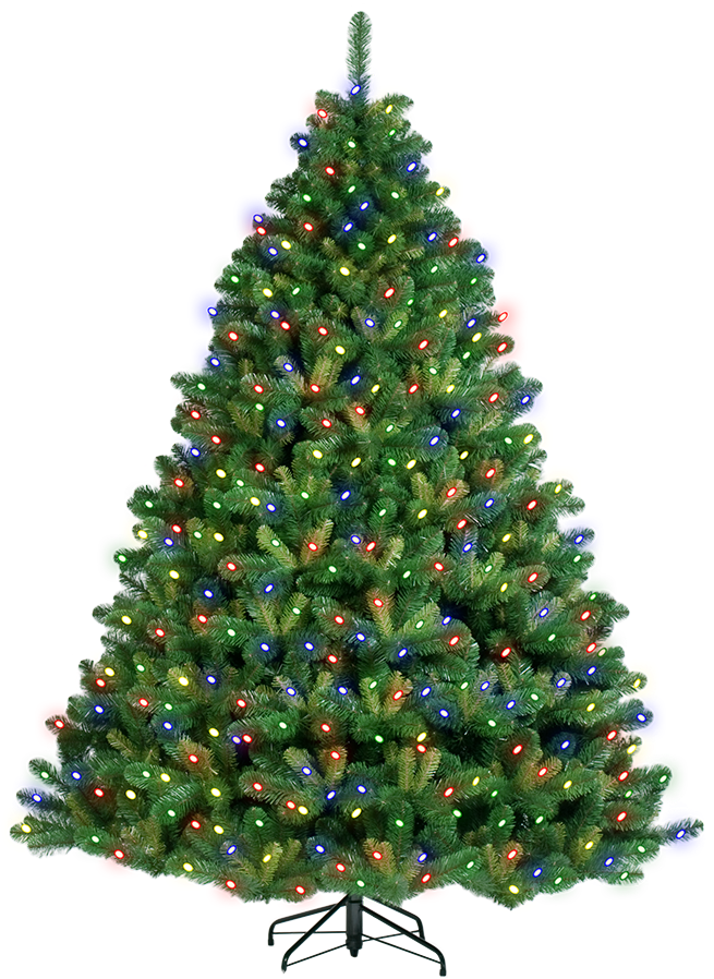 A Christmas Tree With Lights