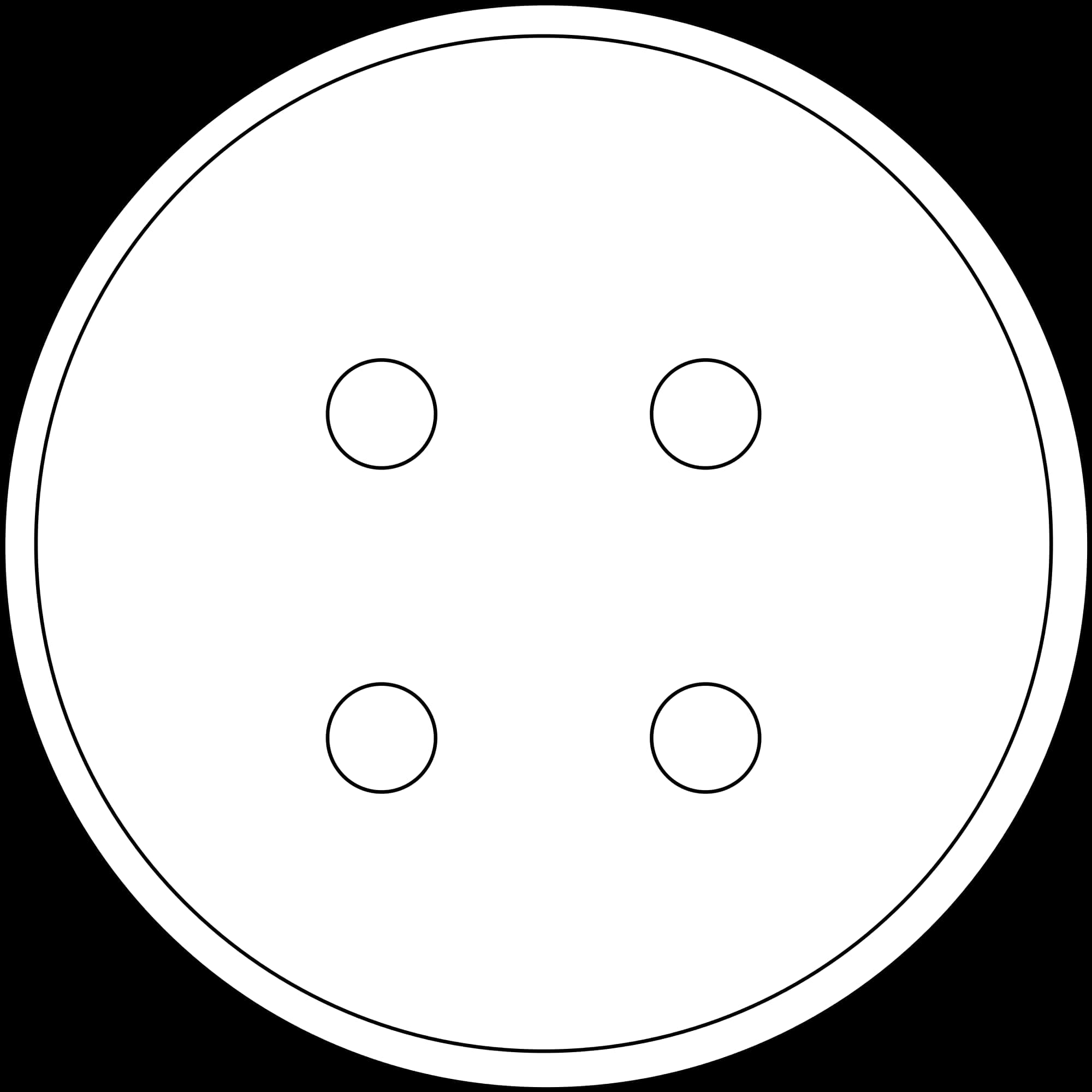 A White Circle With Black Dots