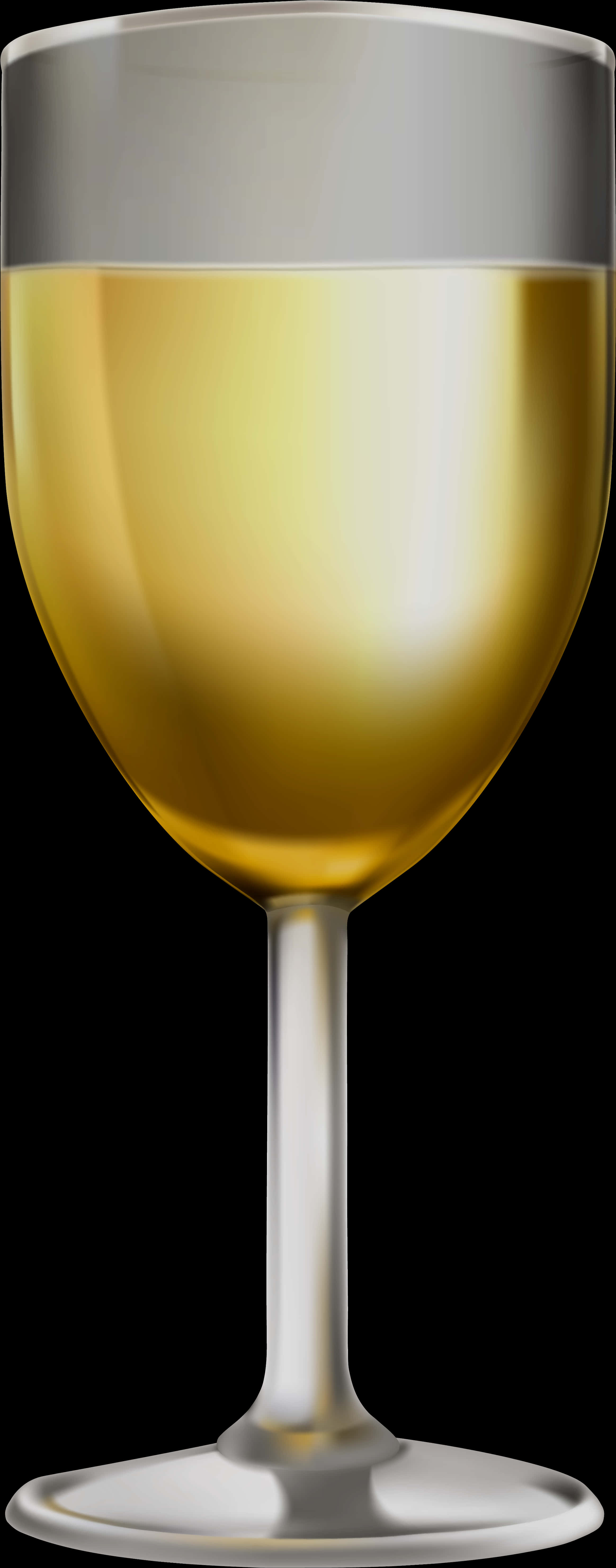 Wine Glass Golden Drink