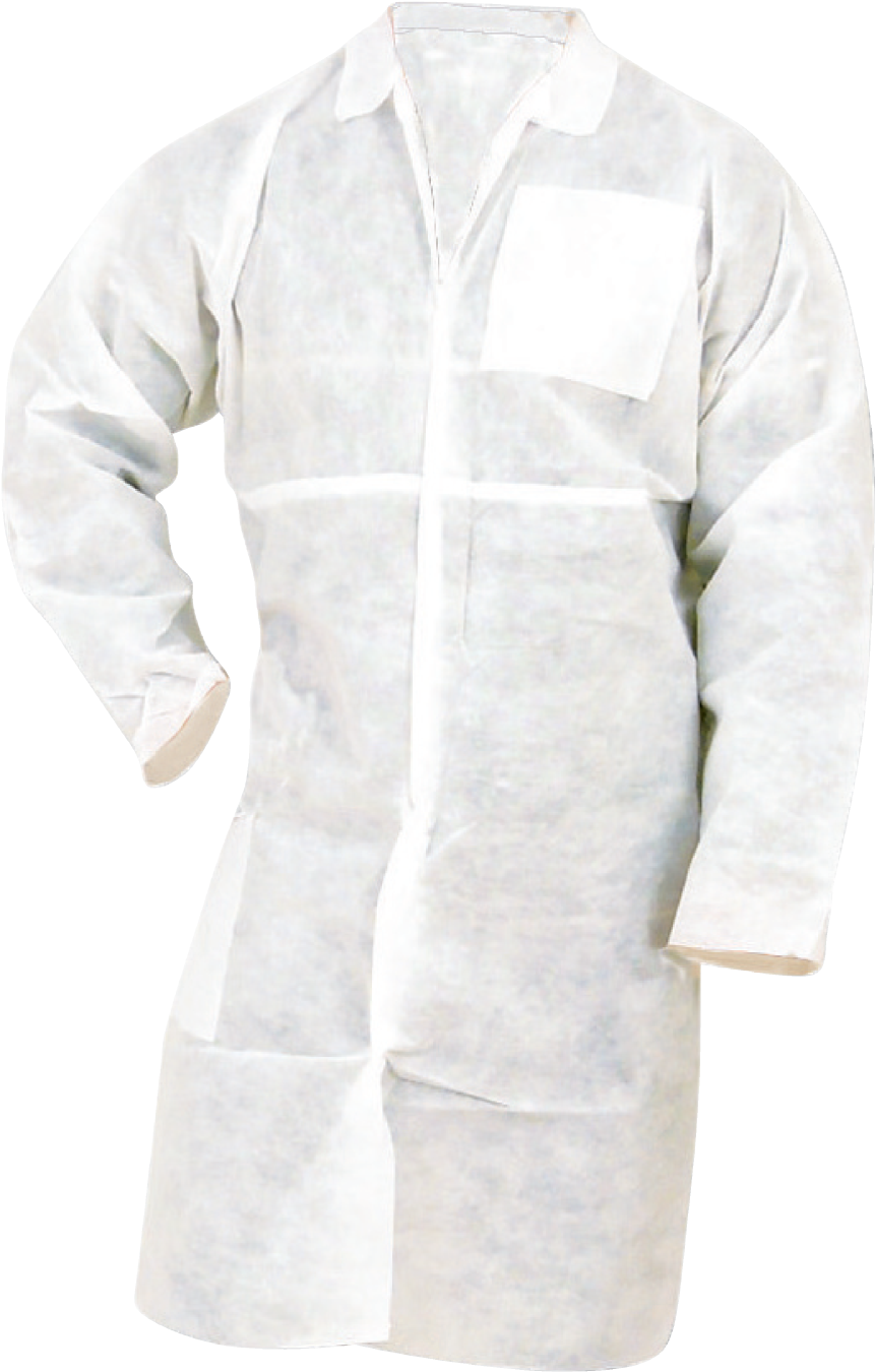 A White Lab Coat With A Black Background