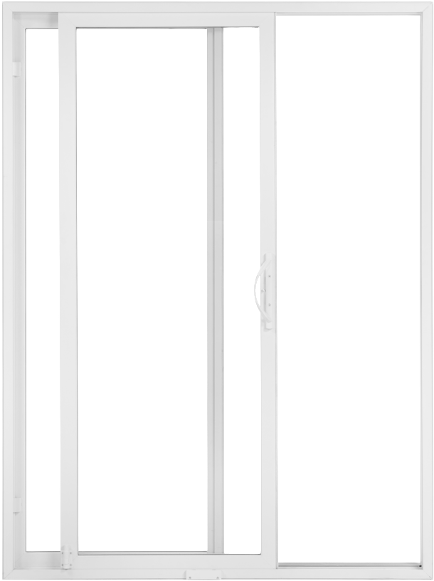 A White Sliding Glass Door