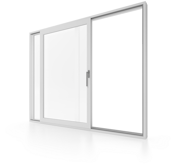 A Sliding Glass Door With A Screen