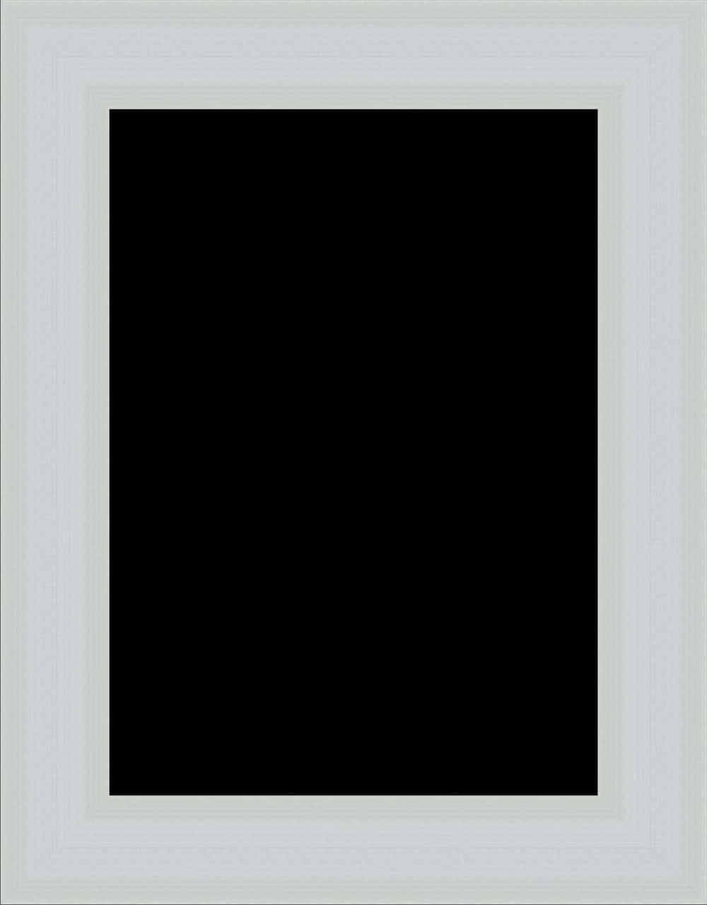 A White Frame With A Black Screen