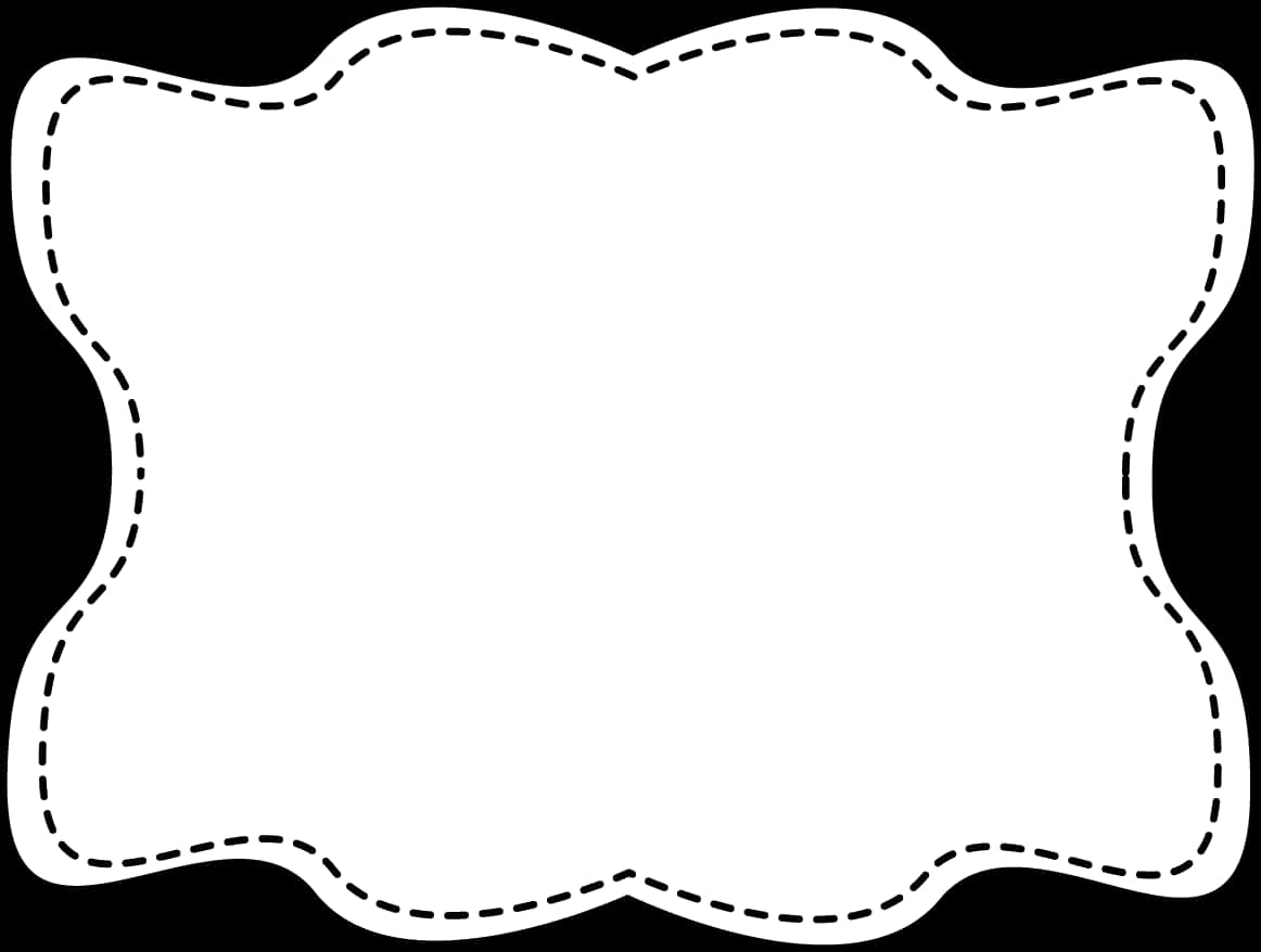 A Black And White Border With A Dotted Border