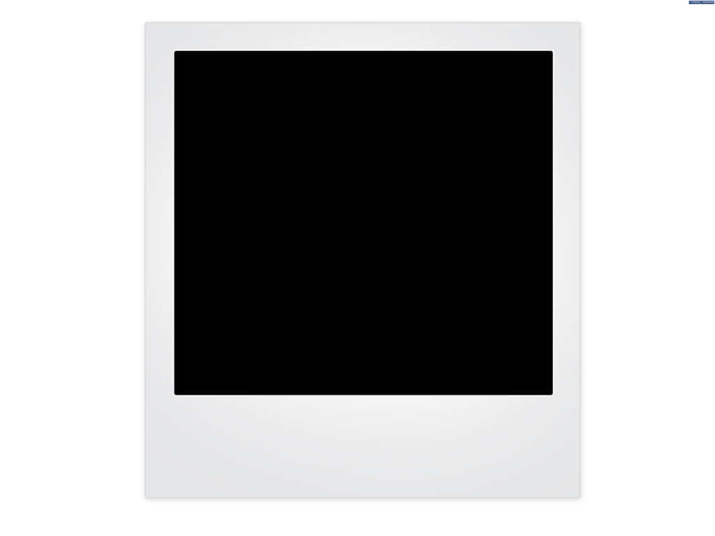 A Polaroid Photo Frame With A Black Screen
