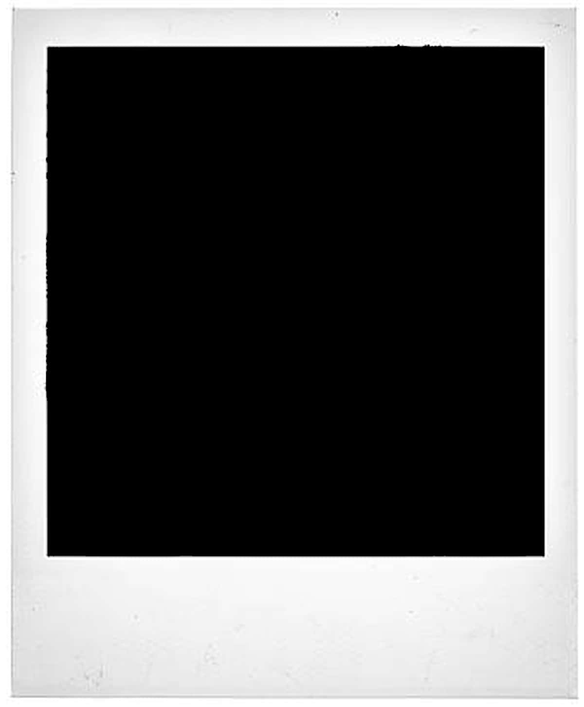 A Polaroid Photo With A Black Background