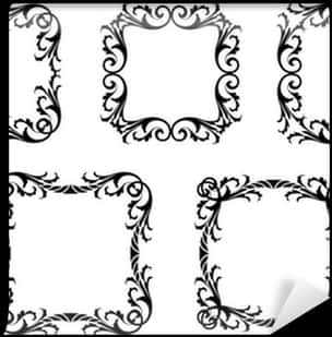 A Collection Of Black And White Frames