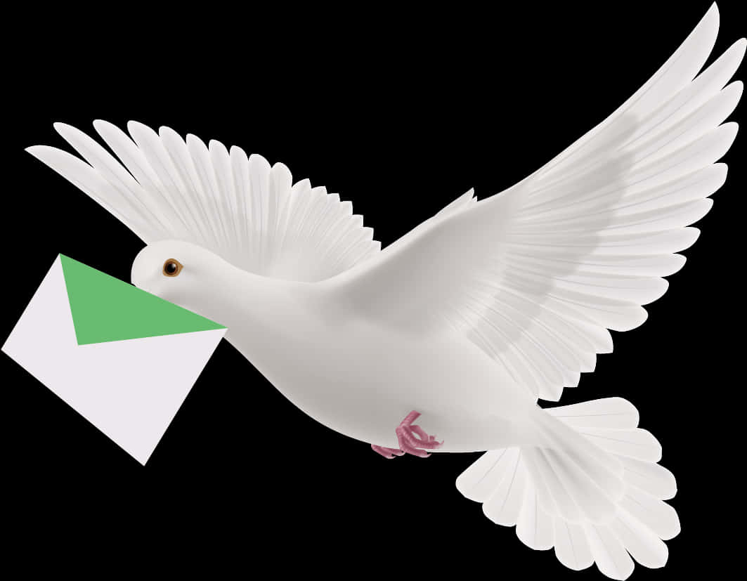 White Pigeon Envelope