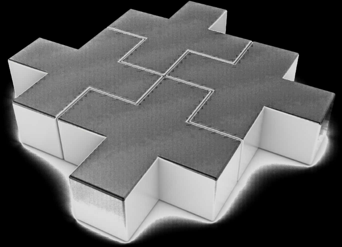 White Puzzle Pieces