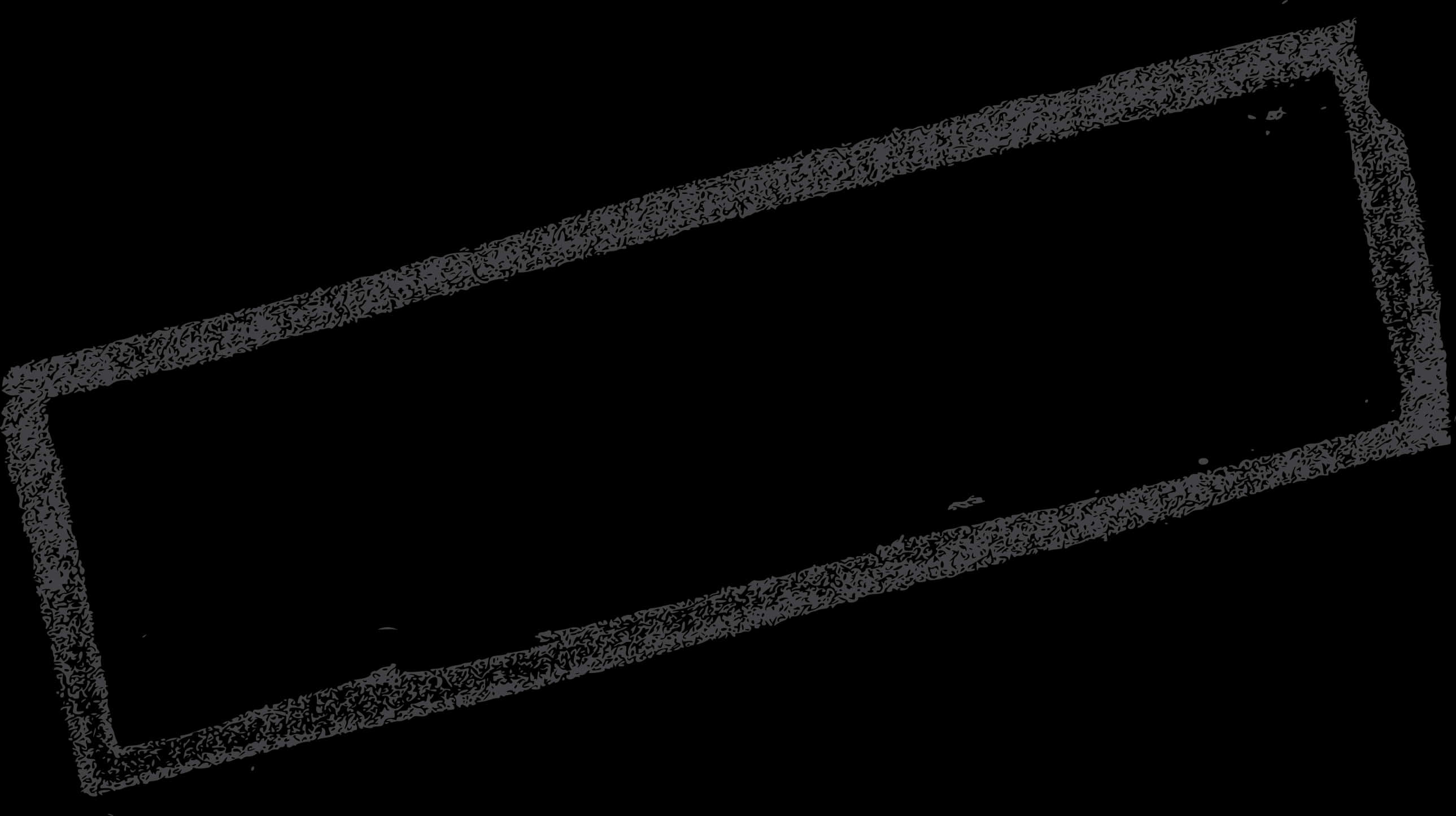 A Rectangular White Line On A Black Background