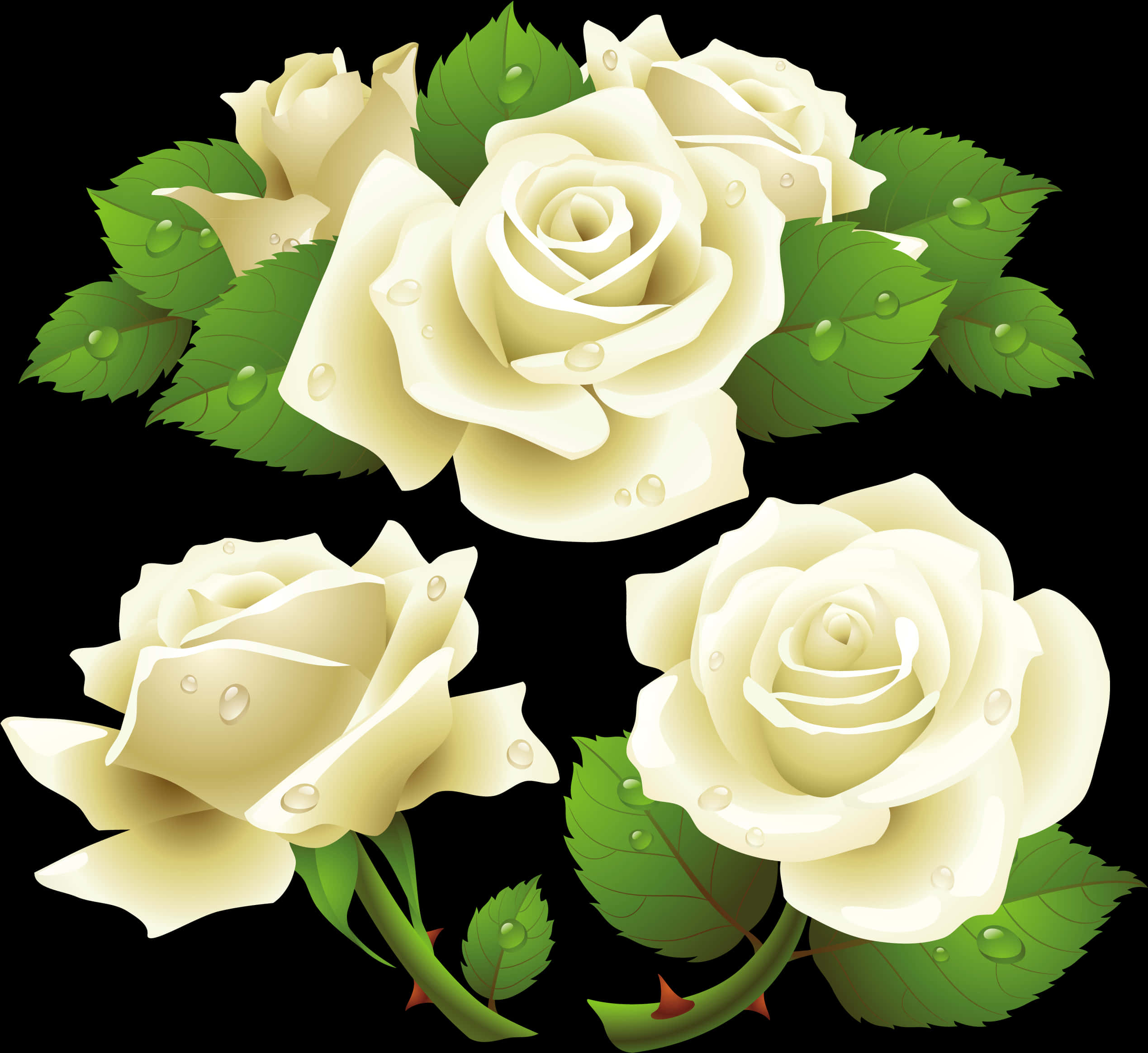 White Roses Png Images