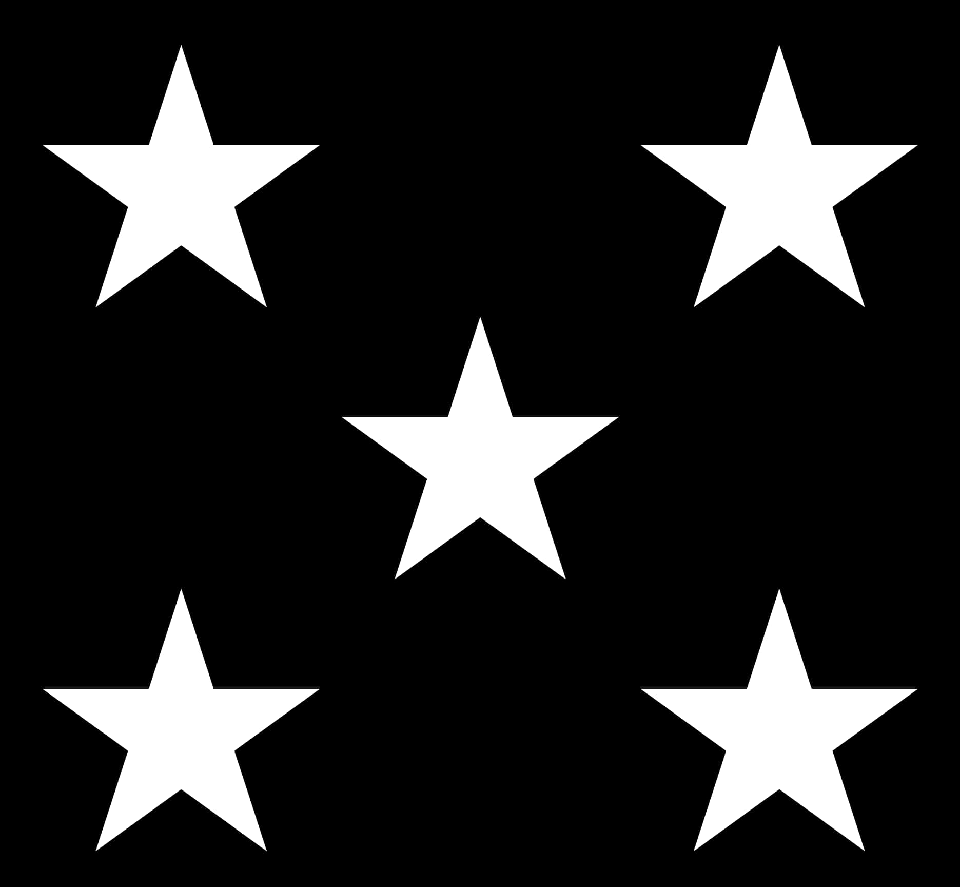 A Group Of White Stars On A Black Background