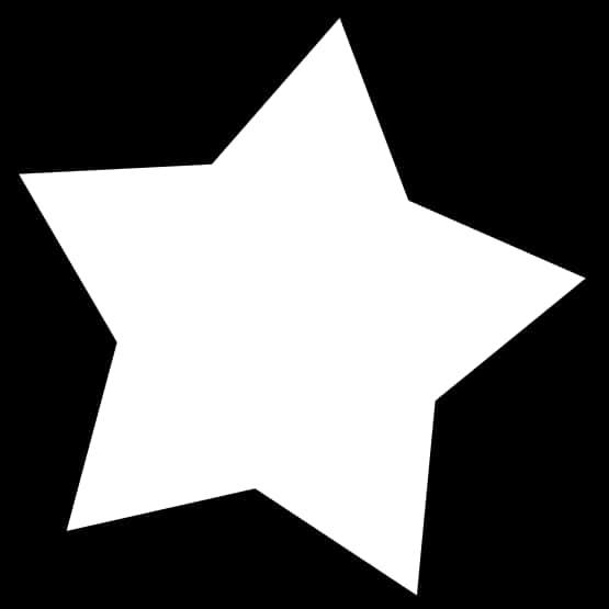 A White Star On A Black Background