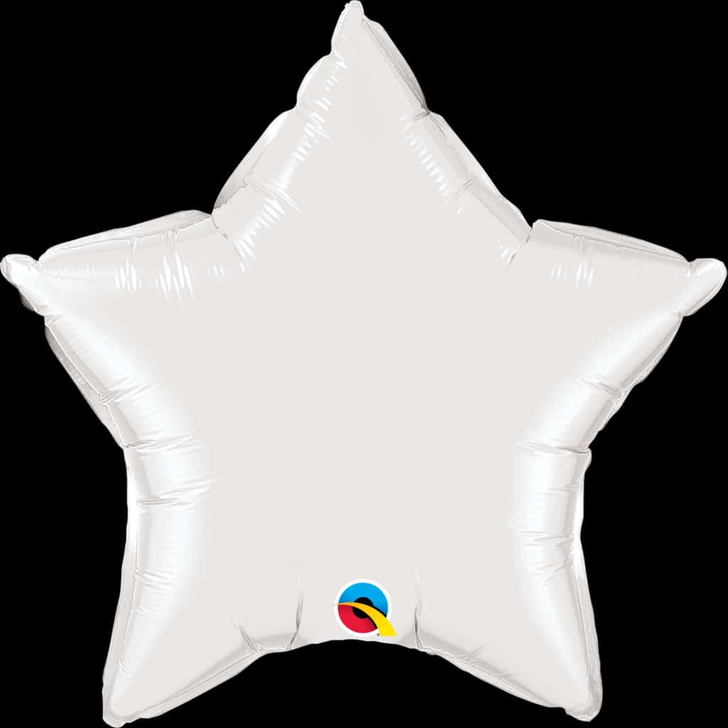 A White Star Shaped Balloon