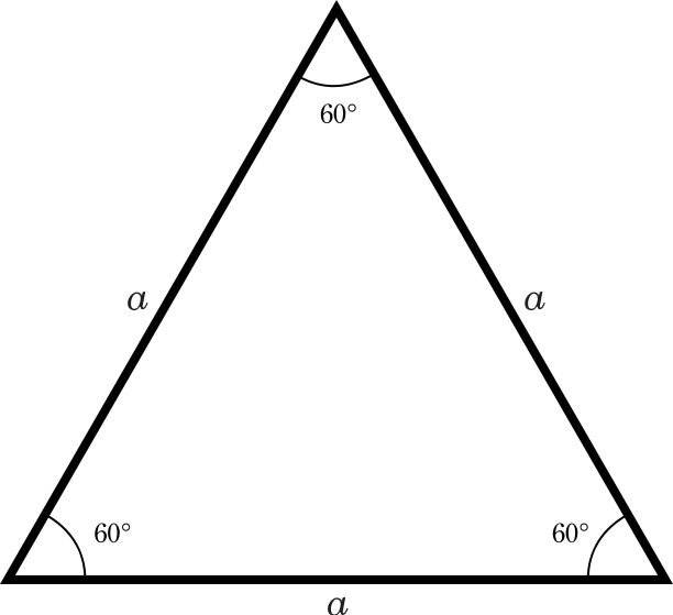 A White Triangle With Black Text