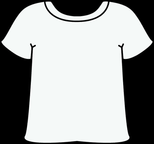 A White Shirt On A Black Background