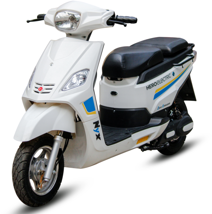 White Tvs Scooty Motorcycle