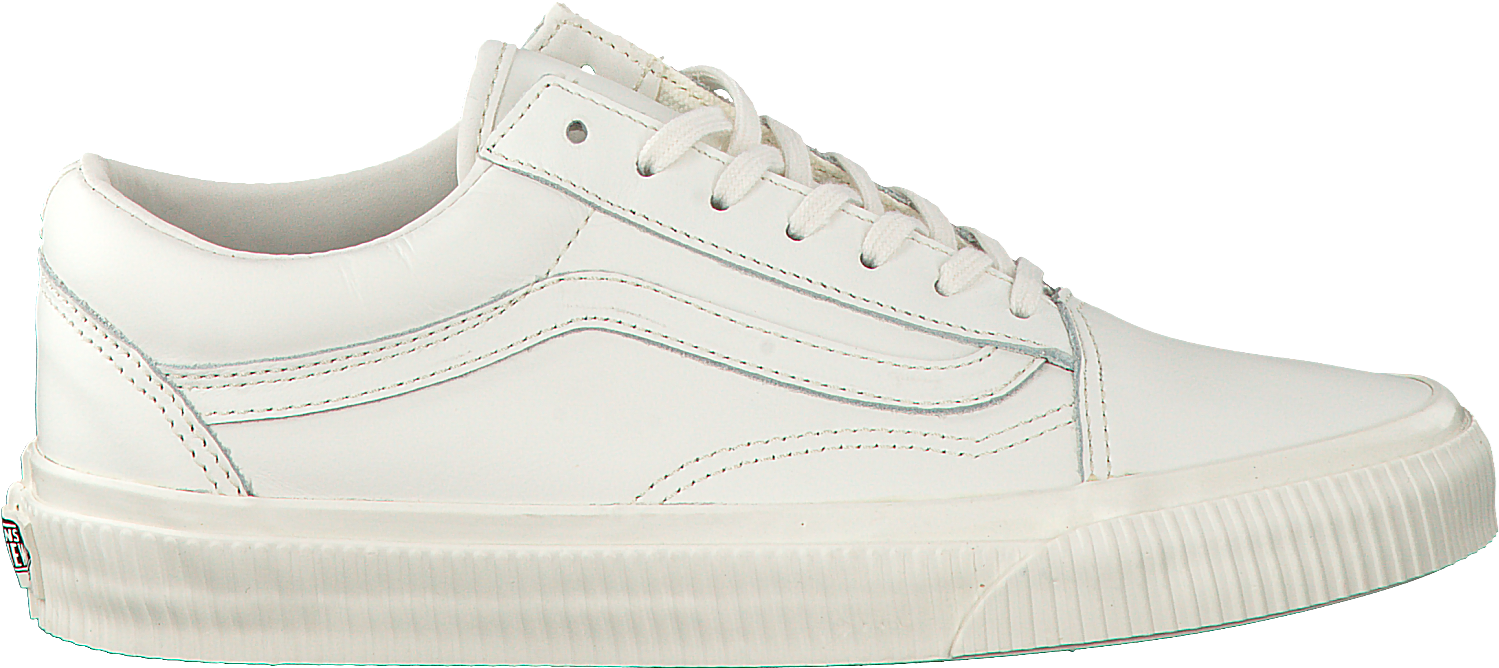 A White Sneaker With Laces