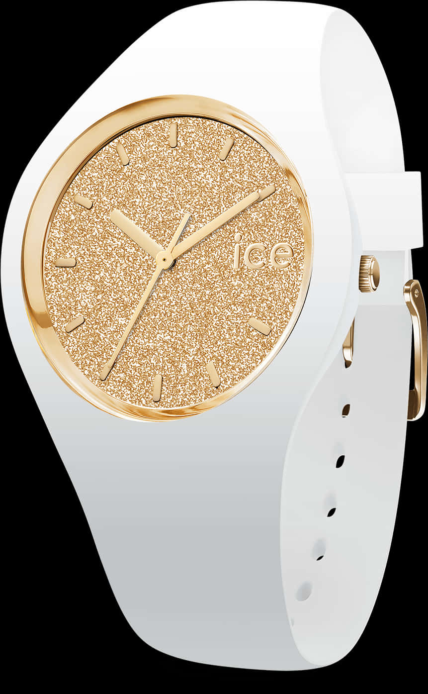 A White And Gold Watch