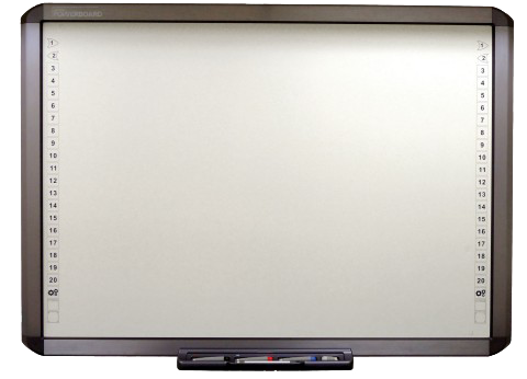 A White Board With A Black Frame