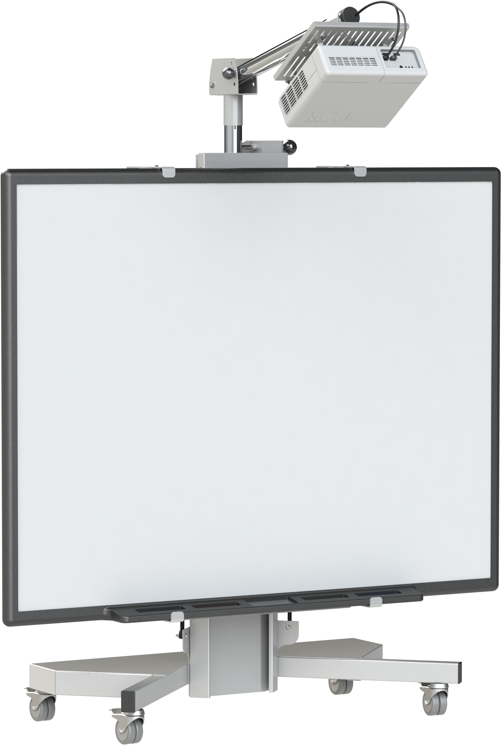 A White Board With A Black Frame
