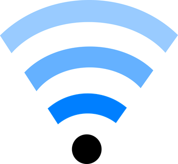 A Wifi Symbol On A Black Background