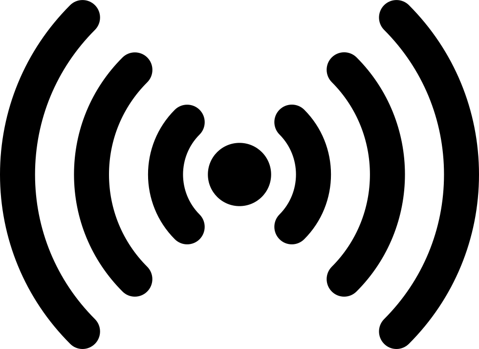 A Black And White Image Of A Wifi Symbol