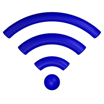A Wifi Symbol With A Ball