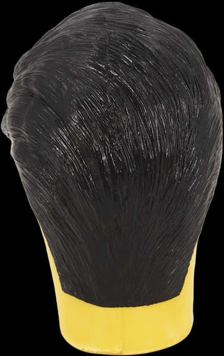 A Black Hair On A Yellow Object
