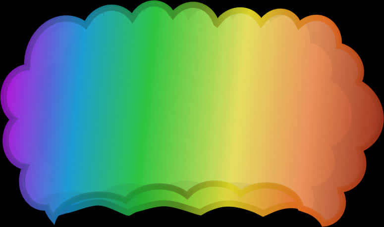 A Rainbow Colored Paper With Black Background