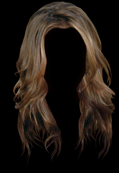 A Woman's Hair With A Black Background
