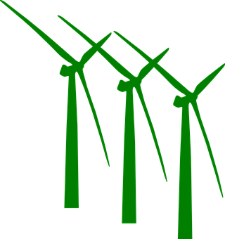 A Group Of Wind Turbines
