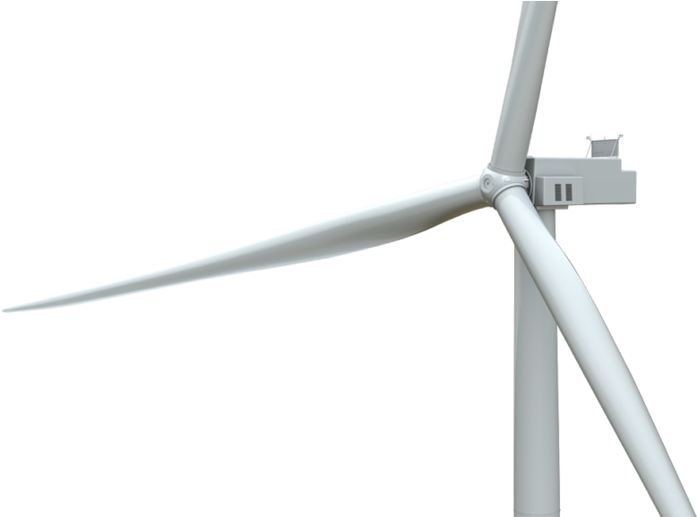 A Close-up Of A Wind Turbine