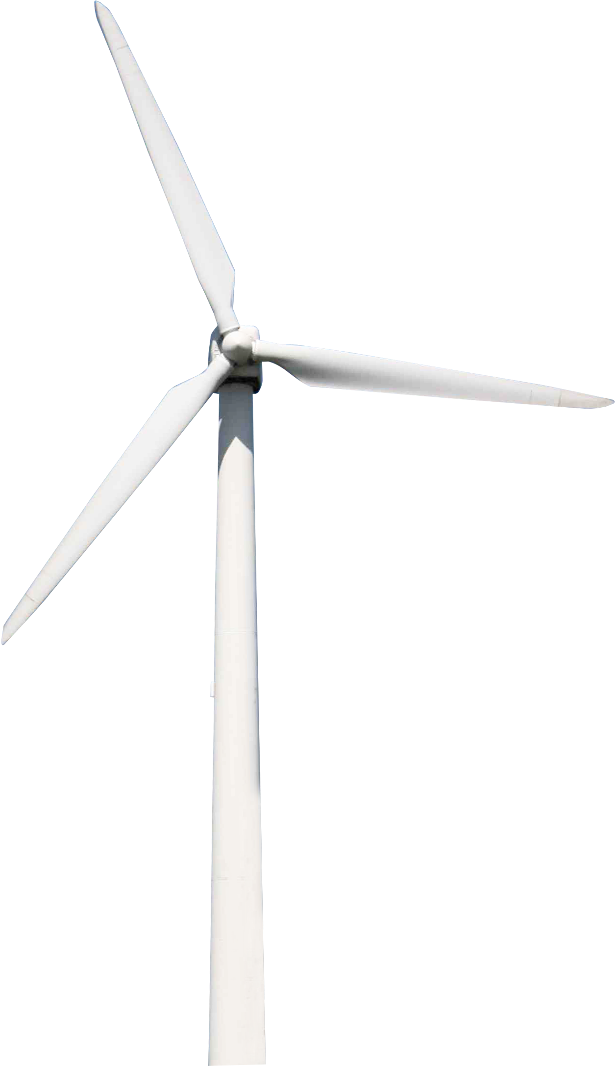 A White Windmill With Black Background