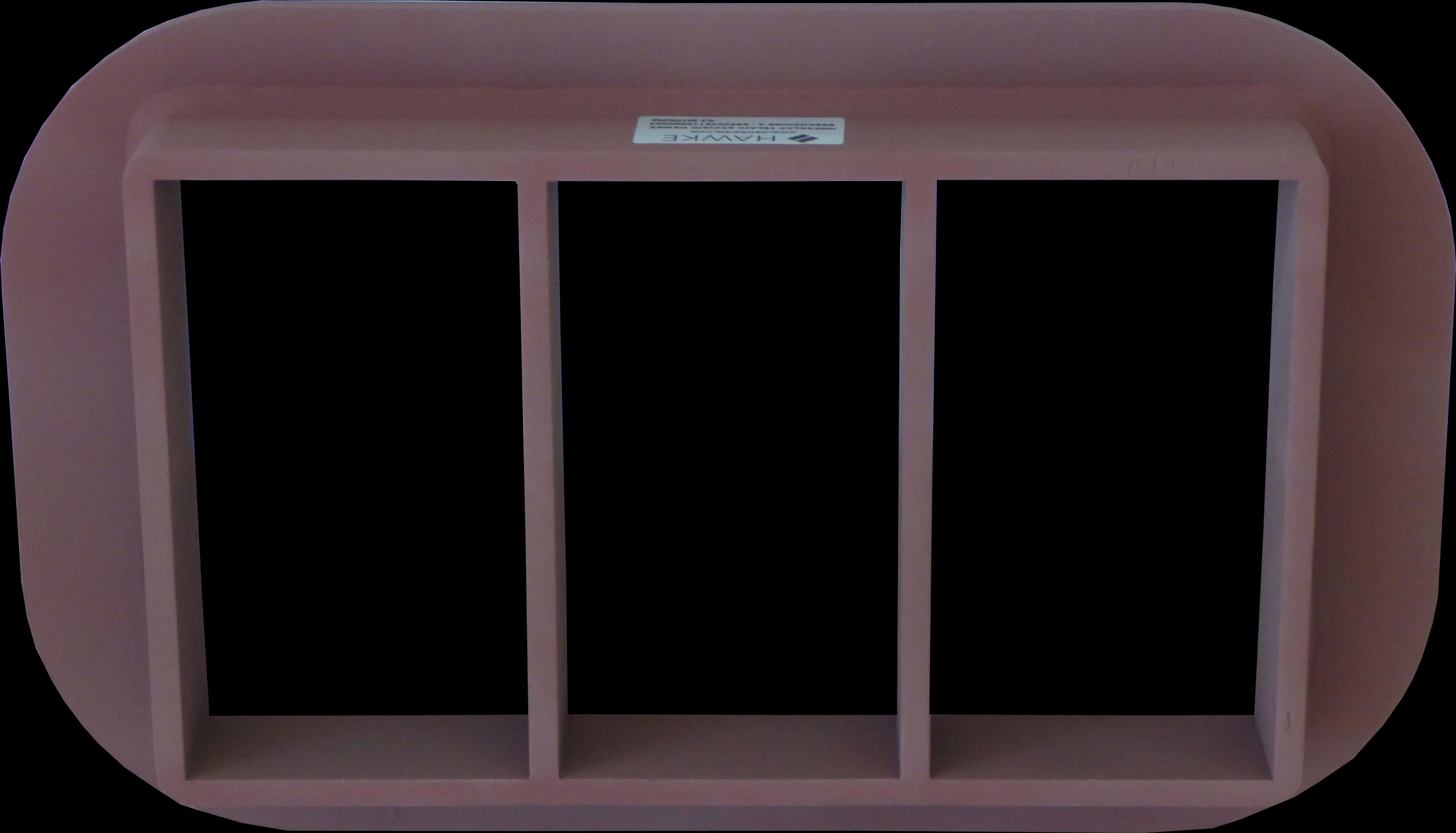 A Pink Shelf With Holes