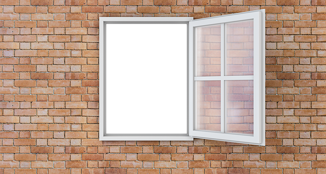 A Window With A Black Screen