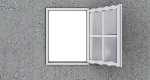 A Window Open On A Wall