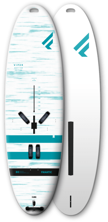 A White And Blue Surfboard