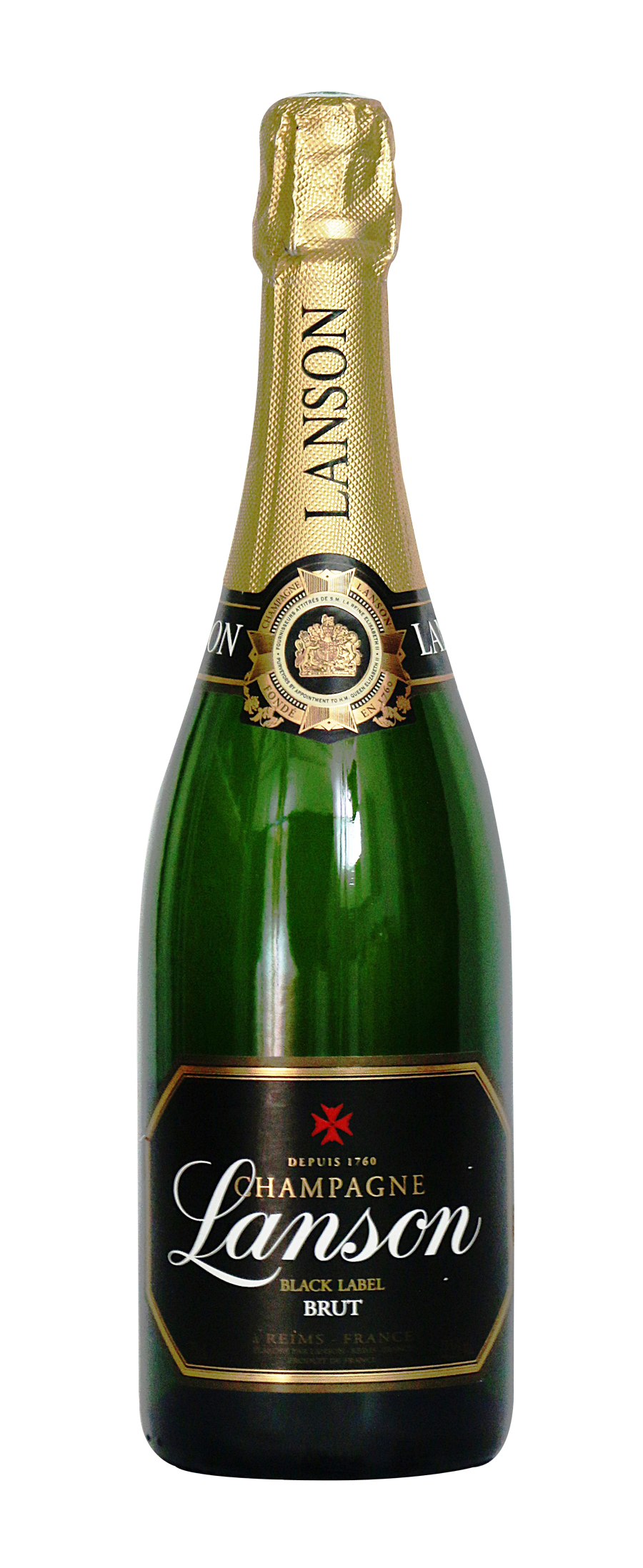 A Bottle Of Champagne With A Black Background