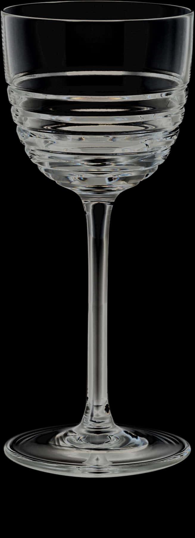 A Clear Glass With A Long Stem
