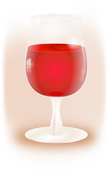 A Glass Of Red Liquid