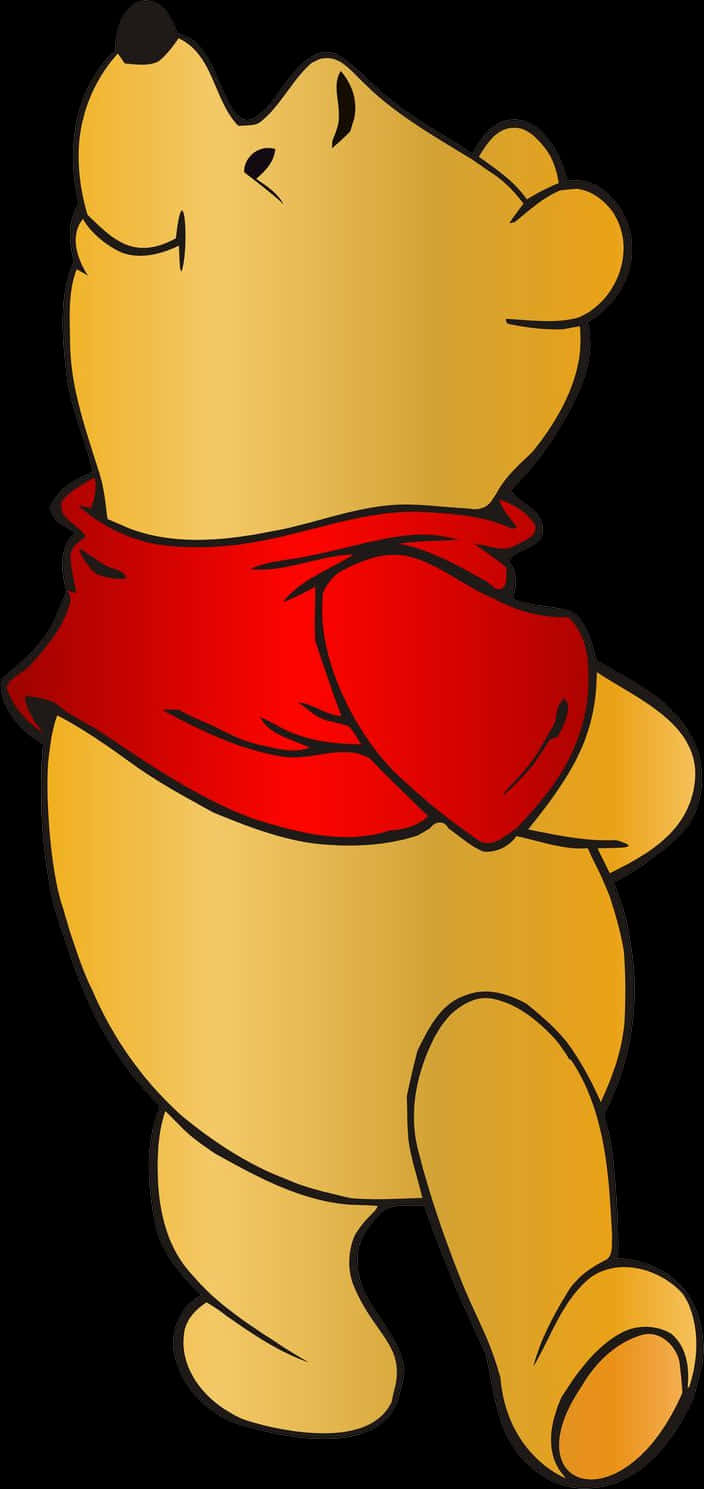 A Cartoon Character With A Red Scarf