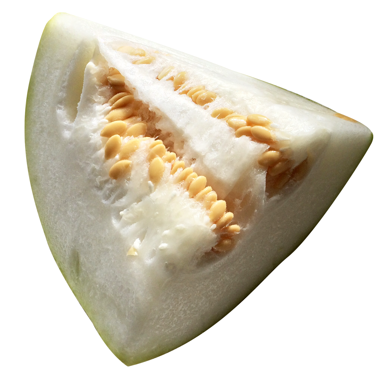 A Piece Of Melon With Seeds