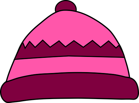 A Pink And Purple Hat