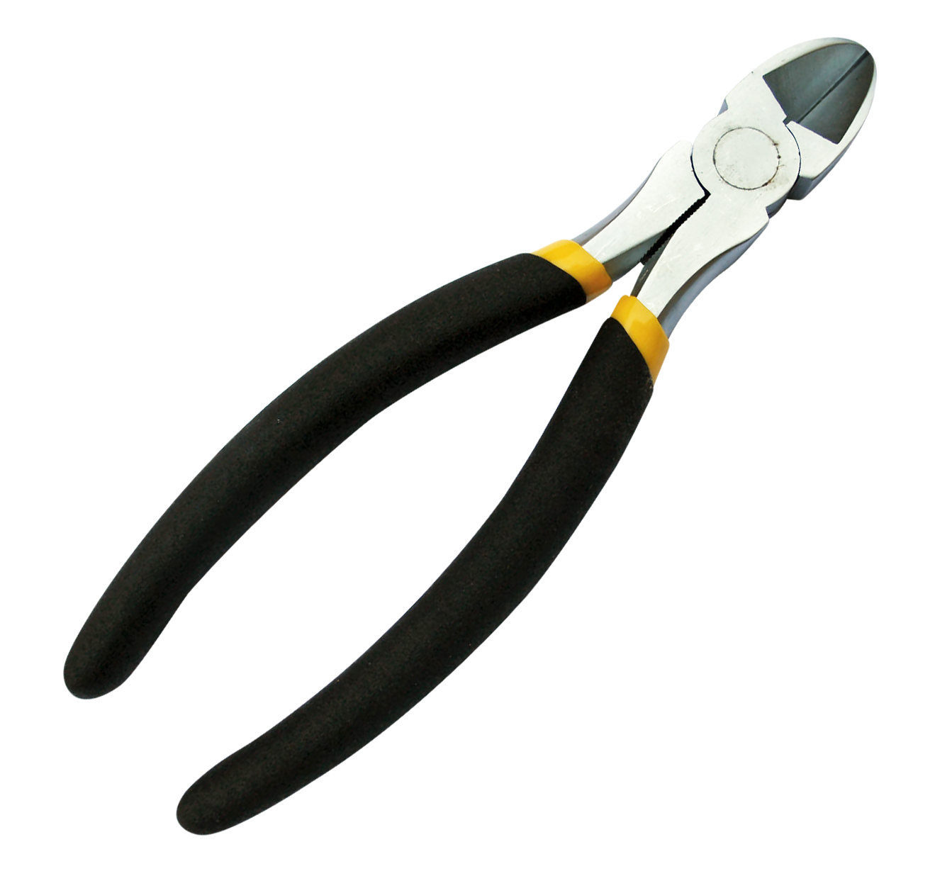 A Pair Of Wire Cutters With Black Handles